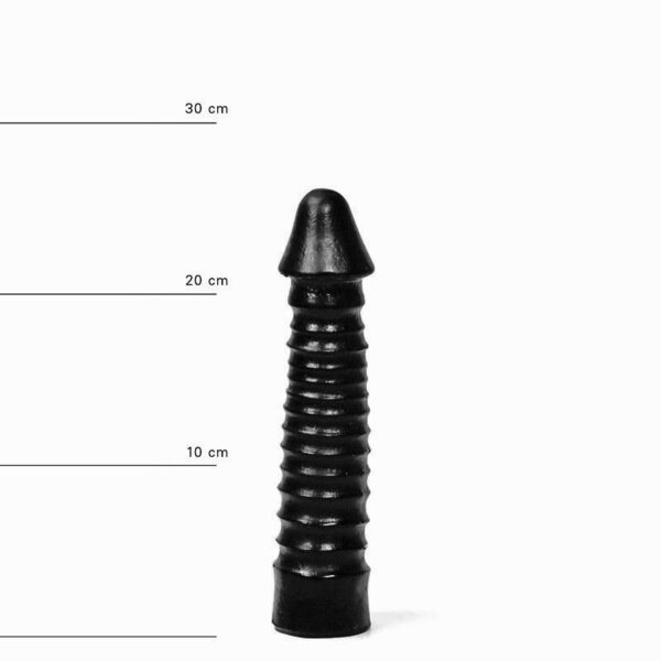 All Black Head Dildo 26 x 5