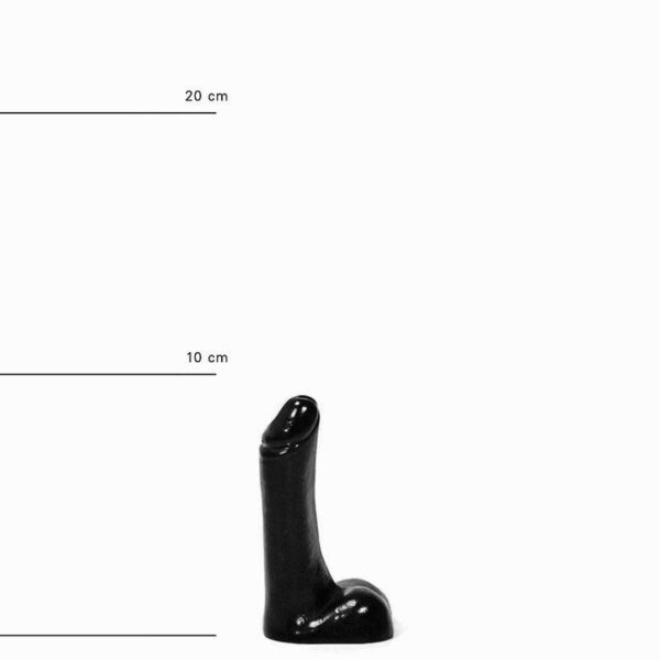 All Black Shorty Dildo 9 x 2