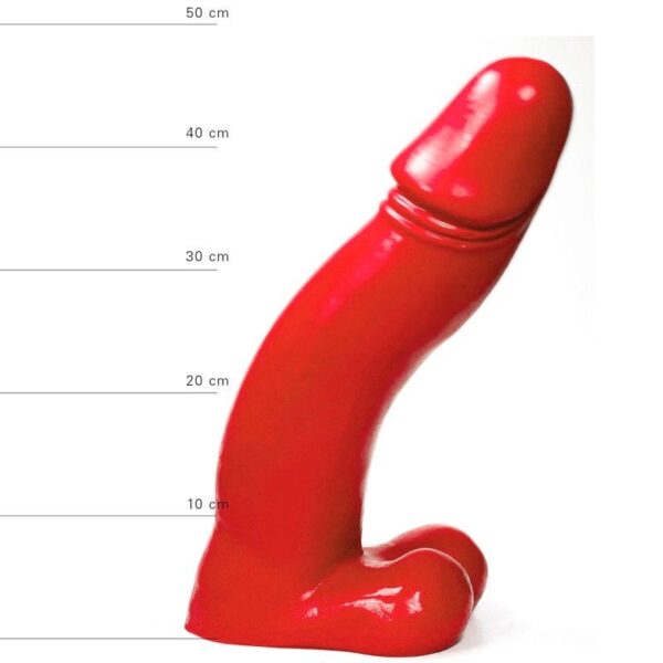 All Red Ding Dong Dick Dildo 45 x 9