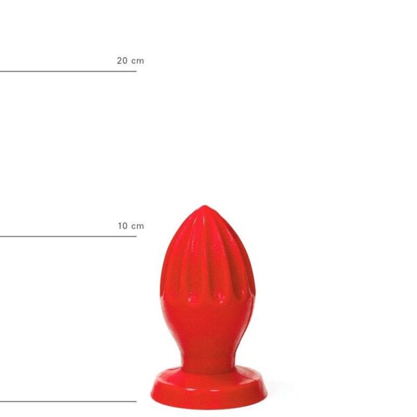 All Red Juergen Ass Plug 12 x 5