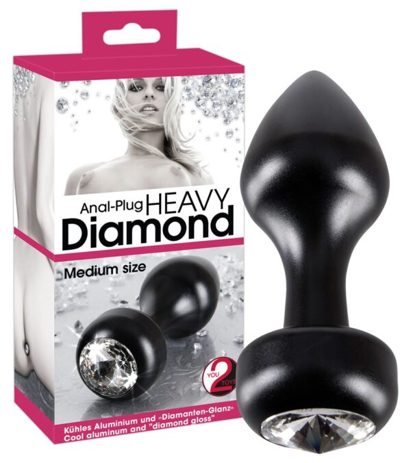 Analplug Black Diamond Medium 8 x 3