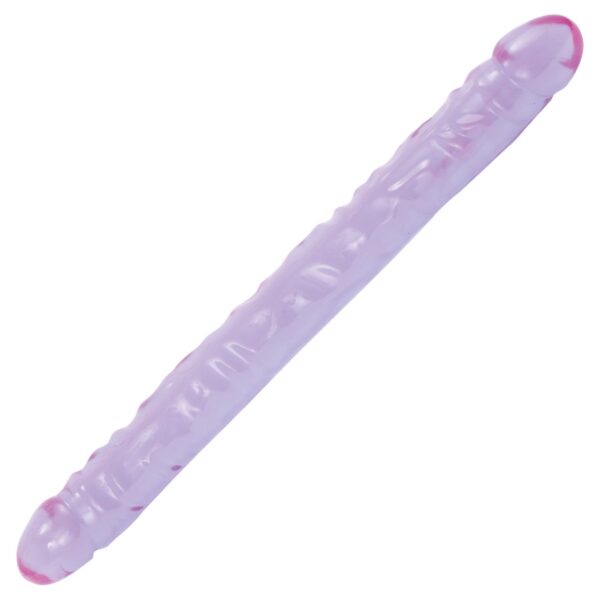 Doppeldildo Kristall violet 45 5 x 4