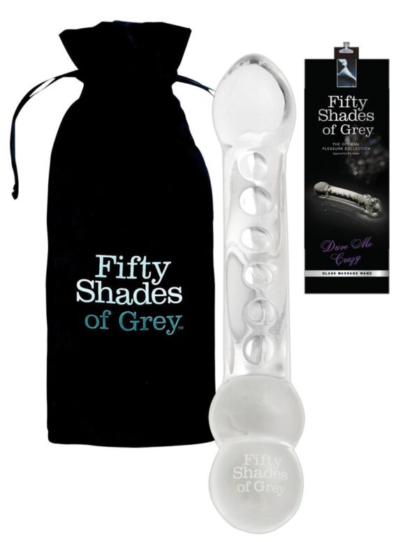 Fifty Shades of Grey Drive Me Crazy Glasdildo 19 x 3 3 5