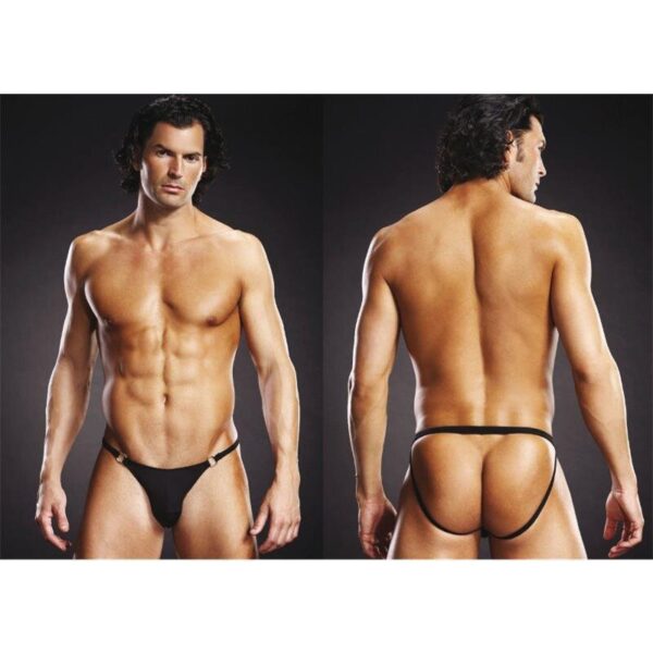 blue line thong schwarz s m