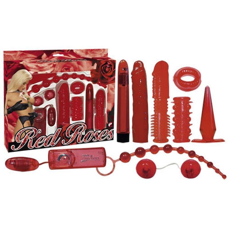 vibrator set red roses