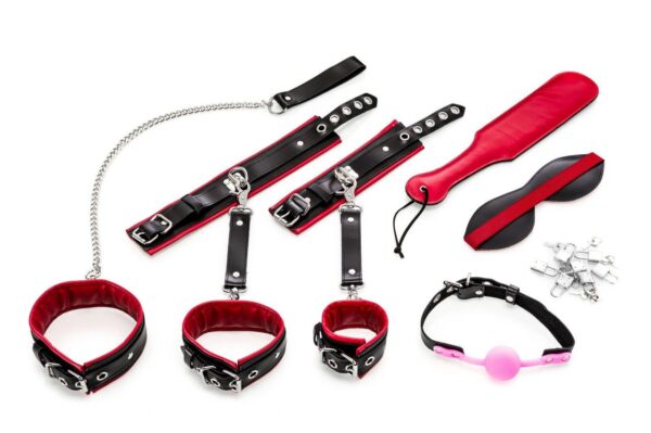 Bondage Set 11 teilig rot