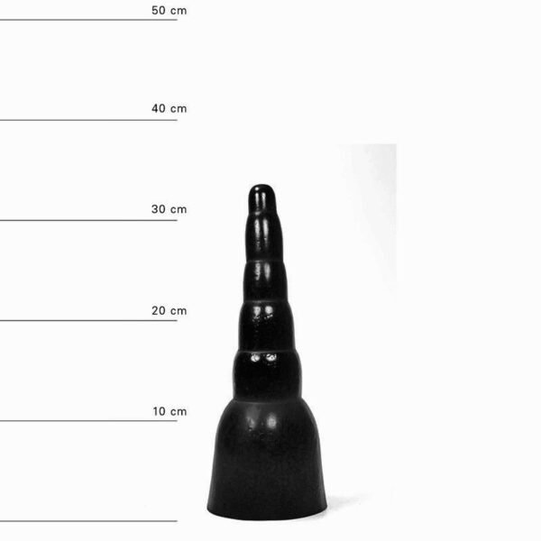 All Black Lutger Dildo, 34 x 11 cm