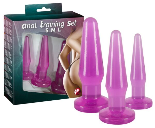 Analplug Training 3er lila