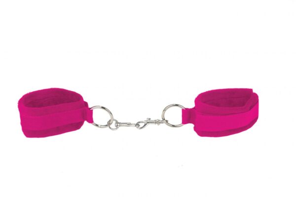 Handschellen Klett pink