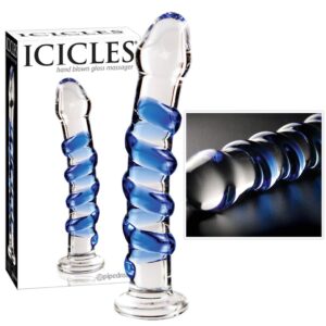 Icicles No 5 Glasdildo transparent blau 18 4 x 3 cm 1280x1280