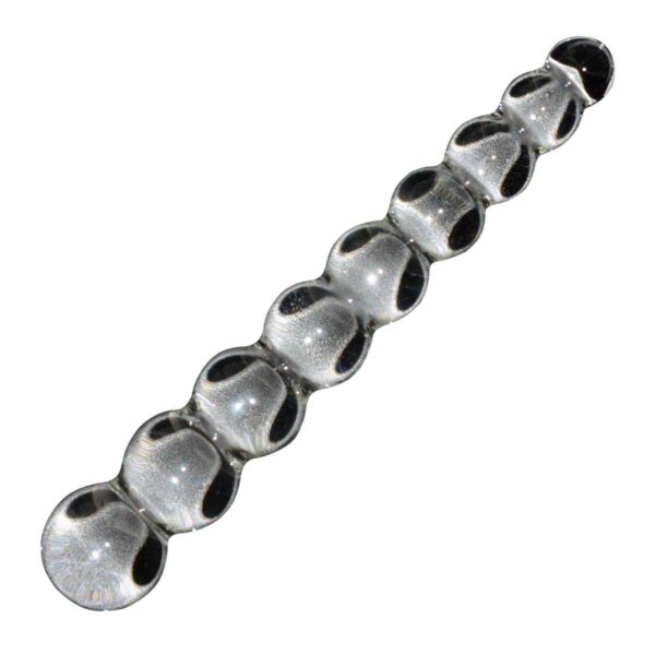 Deluxe Glas-Dildo Clear Bubbles