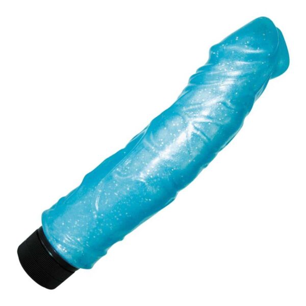 Glitzer Vibrator Neptun Blau