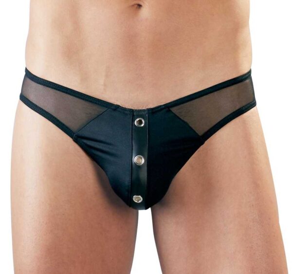 Powernet Herren-String Svenjoyment Schwarz