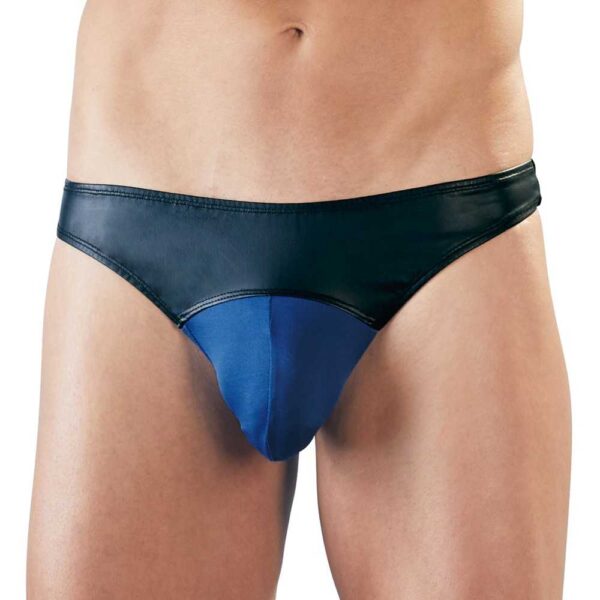 Mattlook Herren-String Svenjoyment Schwarz-Blau