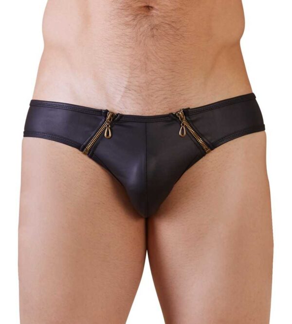 Herren-Slip im Mattlook NEK Schwarz