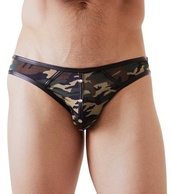 Herren-Slip mit Front-Nieten NEK Camouflage