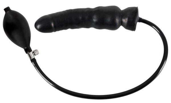 Inflatable Latex-Dildo Aufpumpbar Schwarz