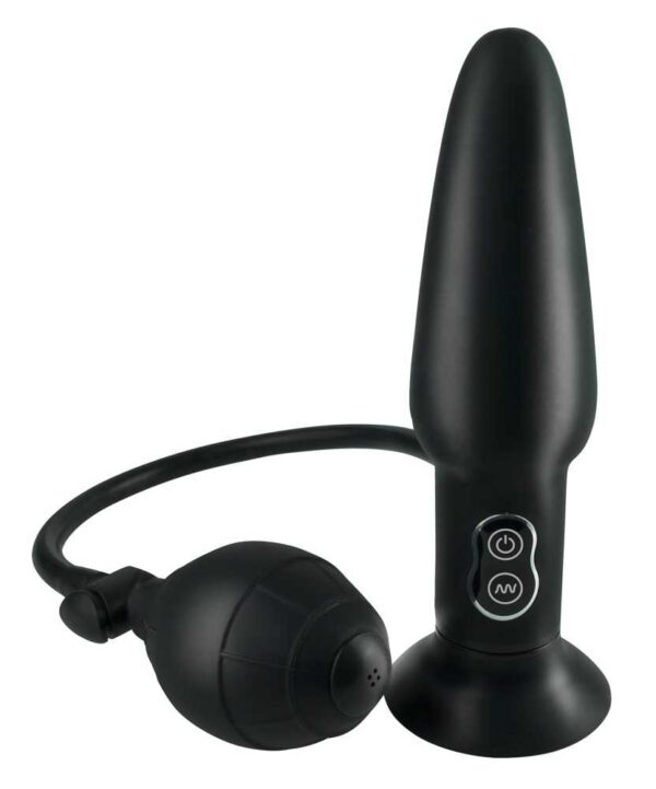 Aufblasbarer Analplug vibrating ass blaster Schwarz