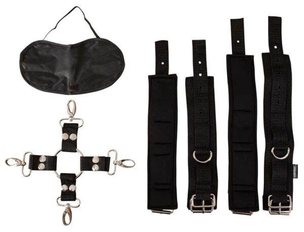 Heavy Duty Hogtie Fessel-Set für Hände und Füße Fetish Fantasy Series Schwarz