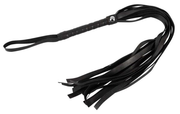 Handlicher Flogger mit langen weichen Striemen You2Toys Schwarz