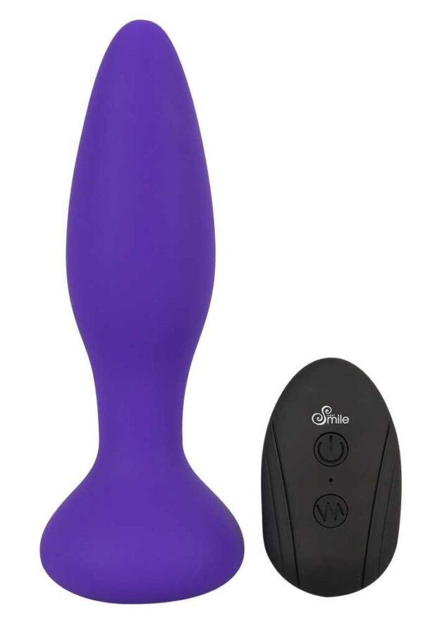 Analplug mit 10 Vibrationsmodi und Fernbedienung Sweet Smile Lila