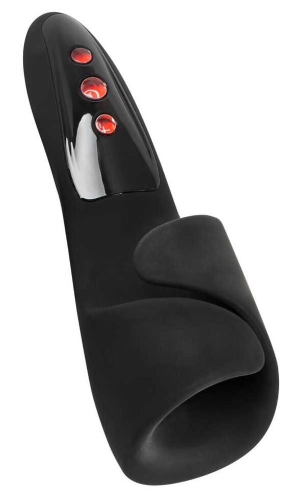 F-Spot Massager Masturbator mit Klopf-Funktion Rebel Schwarz