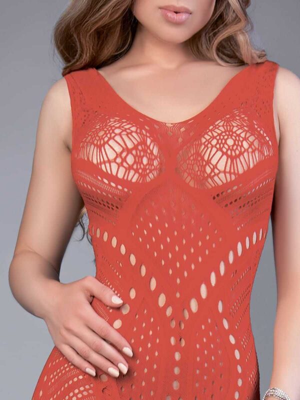 Le Frivole eleganter Bodystocking in verführerischem Rot S-L