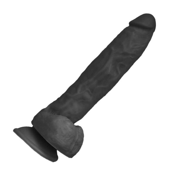 Langer Naturdildo "Long-Lover" mit Saugnapf Schwarz 30 cm