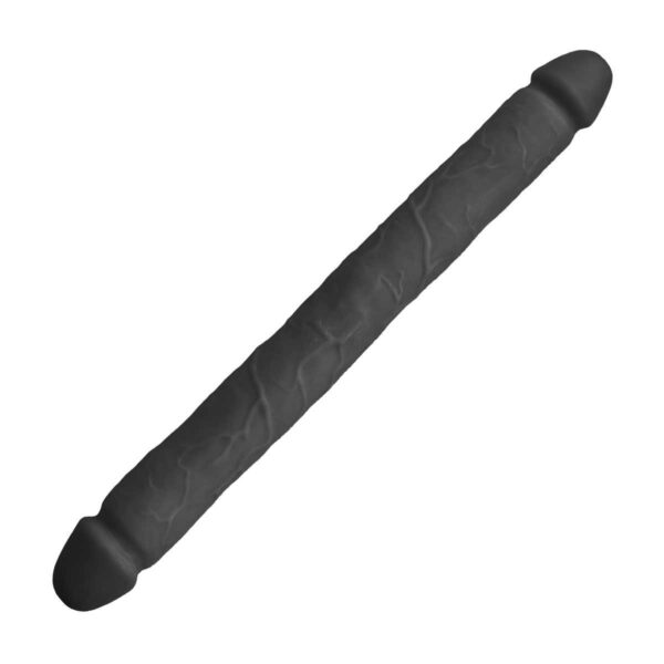 Großer Doppeldildo Schwarz 46 cm