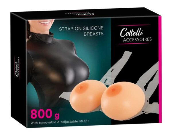 Cottelli Silikonbrüste mit Trägern 2x 400 g