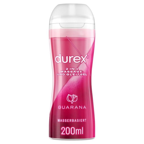 Durex Play 2 in 1 Massage-Gel und Gleitgel 200 ml mit Guarana