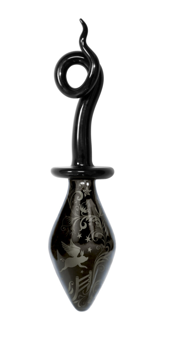 DARK SERIES Glas Plug Pig Tail large