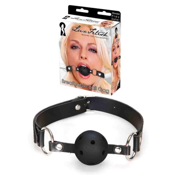 LUX FETISH Breathable Ball Gag black