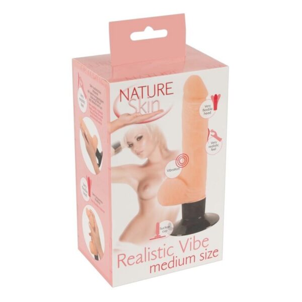 Nature Skin Realistic Vibe M, Naturvibrator mit Standfuß