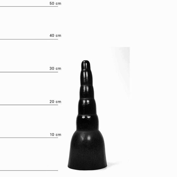 All Black Lutger Dildo, 34 x 11 cm