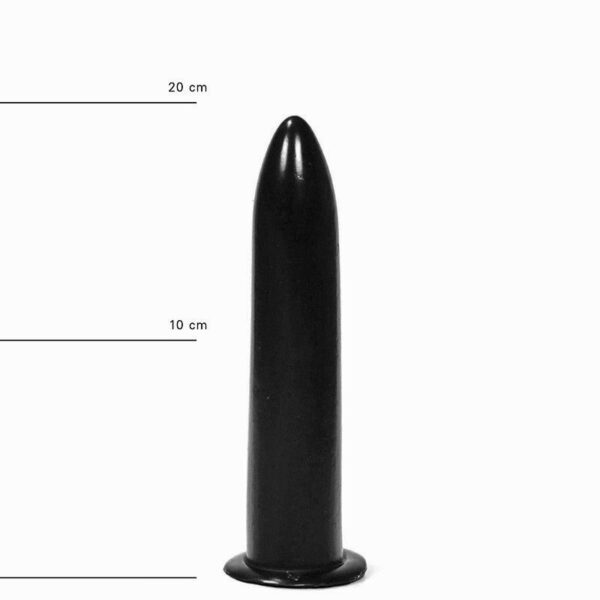 All Black Raketen Dildo 19 x 3,5 cm