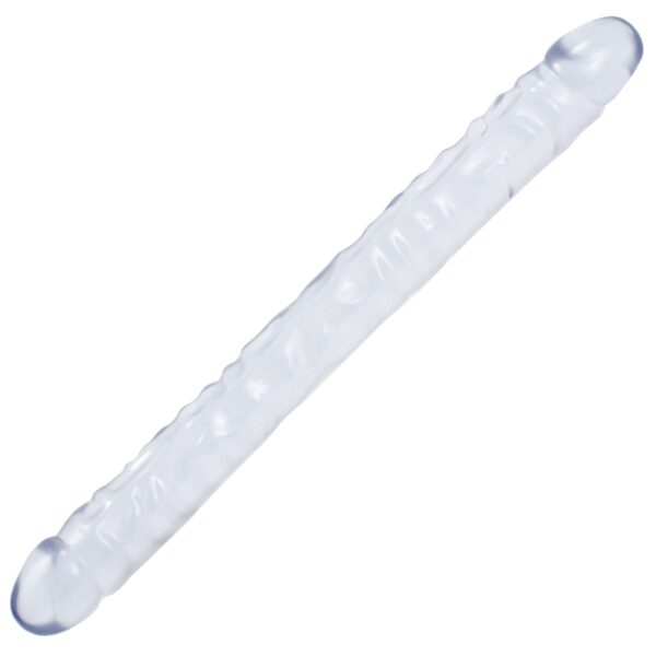 Doppeldildo Kristall transparent 45,5 x 4 cm