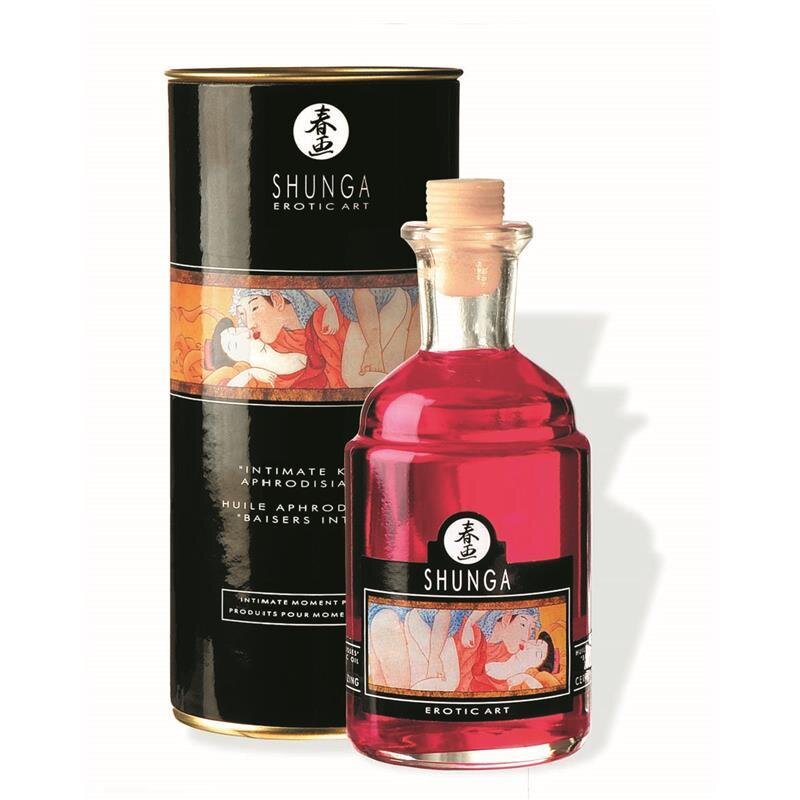 massageoel aphrodisia warming oil mit kribbelndem waeremeffekt blazing cherry