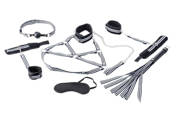 Bondage-Set Schwarz-Weiß